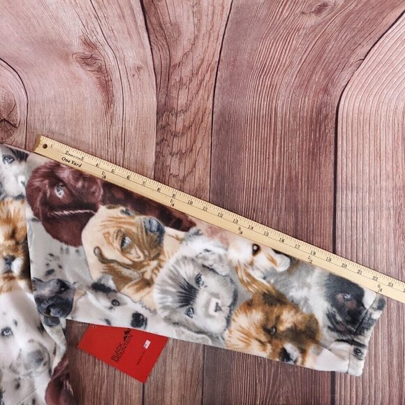 NWT Vtg Black Mountain Large Puppies Dogs Print Full Zip Fleece Jacket USA Made - Picture 11 of 11